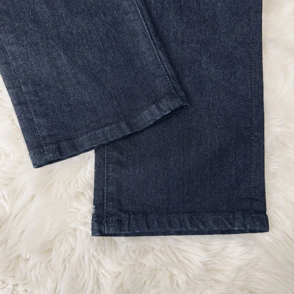 Kate Spade Broome Street Cropped Capri Jeans 31 (32x24.5) Dark Blue Denim Womens